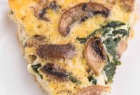 Earthy Mushroom and Fresh Spinach Quiche