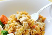 Velvet Chicken Rice Bake