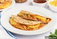 Smoky Sweet BBQ Chicken Pineapple Quesadillas