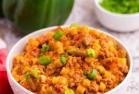 Skillet Stuffed Pepper Pasta