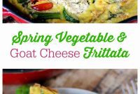 Spring Garden Frittata with Goat Cheese