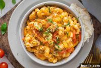 Spicy Sausage Skillet Pasta with Peppers