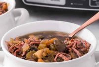 Hearty Slow Cooker Brisket and Vegetable Soup