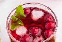 Invigorating Cranberry Mint Splash