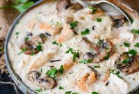 Hearty Chicken, Wild Rice and Mushroom Comfort Soup