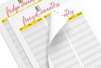 Organize Your Kitchen: Printable Inventory