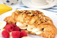 Caramelized Banana Pecan Croissants