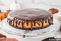 Spiced Pumpkin Chocolate Cheesecake