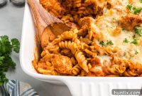 Baked Chicken with Tarragon Pasta