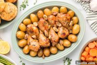 Effortless Slow Cooker 40 Clove Garlic Chicken