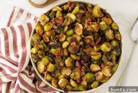 Crispy Bacon Cranberry Roasted Brussels