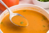 Aromatic Roasted Tomato Garlic Soup