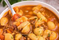 Loaded Cheeseburger Soup
