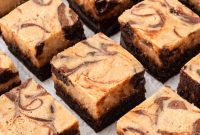 Swirled Peanut Butter Cheesecake Brownies