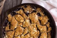Rustic Skillet Blackberry Cobbler