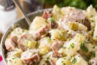 German Comfort Plate: Sausage and Potato Salad
