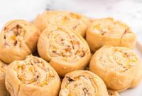 Golden Bacon Cheddar Swirls