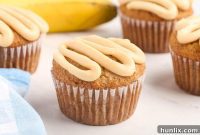 Decadent Caramel Banana Muffins