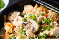 Peanut Butter Chicken Stir-fry with Cabbage