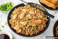 Golden Baked Chicken Fried Rice