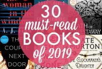 THIRTY MUST-READ BOOKS FOR 2019