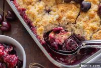 Fireside Cherry Cobbler