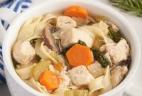 Aromatic Rosemary Chicken Noodle Soup
