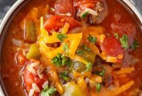 Hearty Stuffed Pepper Soup
