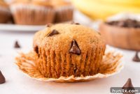 Decadent Banana Chocolate Chip Muffins