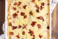 Creamy Chicken Pierogi Bake