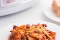 Easy One-Pot Slow Cooker Ravioli Lasagna