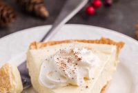 Festive Eggnog Cream Pie