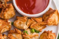 Crispy Air Fryer Crab Rangoon