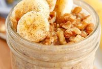 No-Bake Banana Bread Overnight Oatmeal