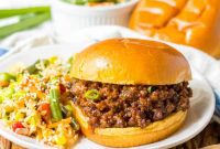 Sweet and Spicy Slow Cooker Korean Sloppy Joes