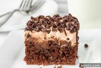 Decadent Triple Chocolate Poke Cake