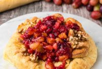 Golden Baked Brie with Ruby Cranberry Chutney