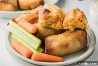 Crispy Air Fryer Buffalo Chicken Egg Rolls