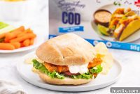 Crispy Buffalo Cod Sandwich