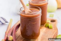 Zingy Rhubarb BBQ Sauce