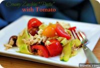 Creamy Tomato Zucchini Noodles