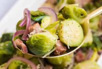 Zesty Lemon Brussels Sprouts with Crispy Pancetta