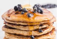 Fluffy Whole Wheat Blueberry Morning Cakes