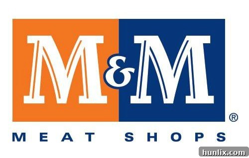 M&M Meat Shops logo, symbol of quality and convenience
