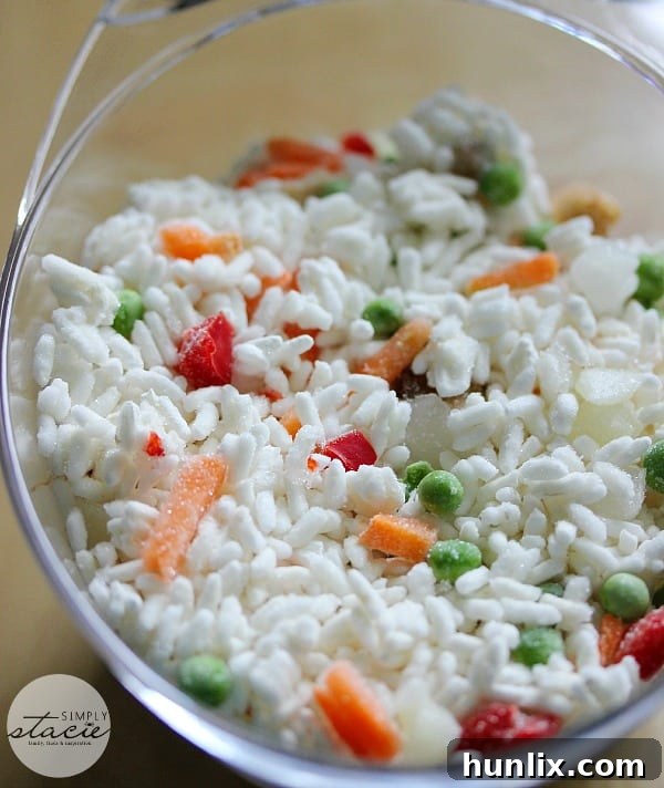 M&M Meat Shops Rice & Vegetable Medley, a convenient casserole base