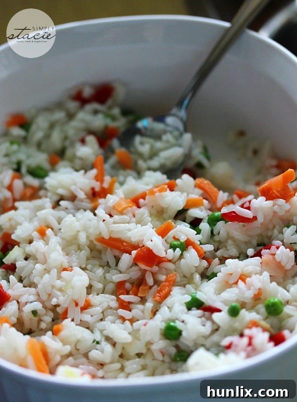 Perfectly cooked M&M Meat Shops Rice & Vegetable Medley