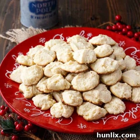 Cream cheese cookies, light and delicate, with a subtle sweetness, perfect for gifting.