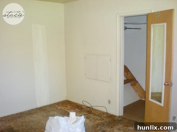 Master Bedroom Reimagined 2 Dated master bedroom before renovation