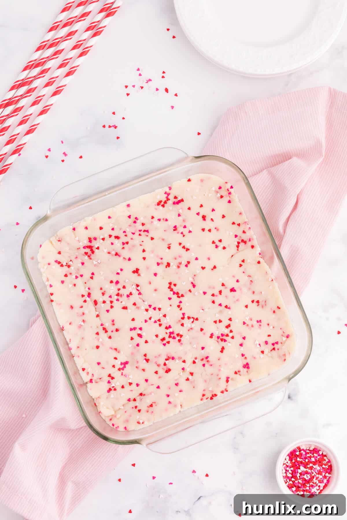 Valentine's Day Fudge - This vanilla 