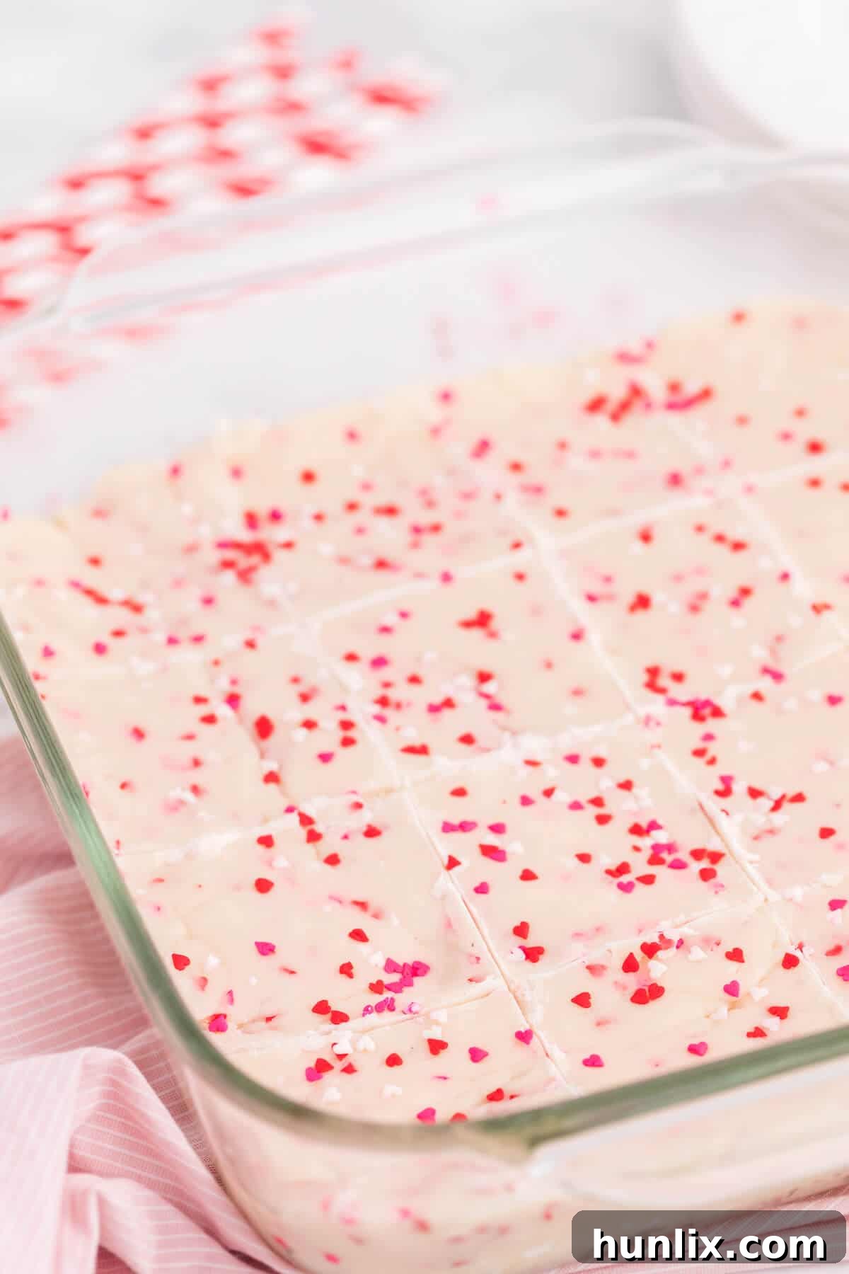 Valentine's Day Fudge - This vanilla 